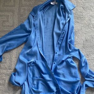 Button up mini dress